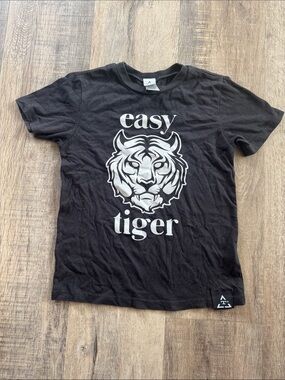 Easy Tiger Black Graphic Tee for Kids